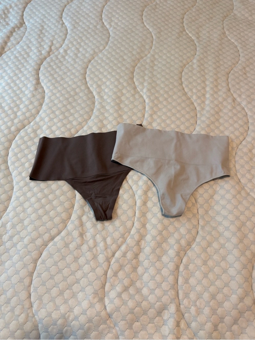 SPANX Seamless Thong Pair in Light Blue and Purple